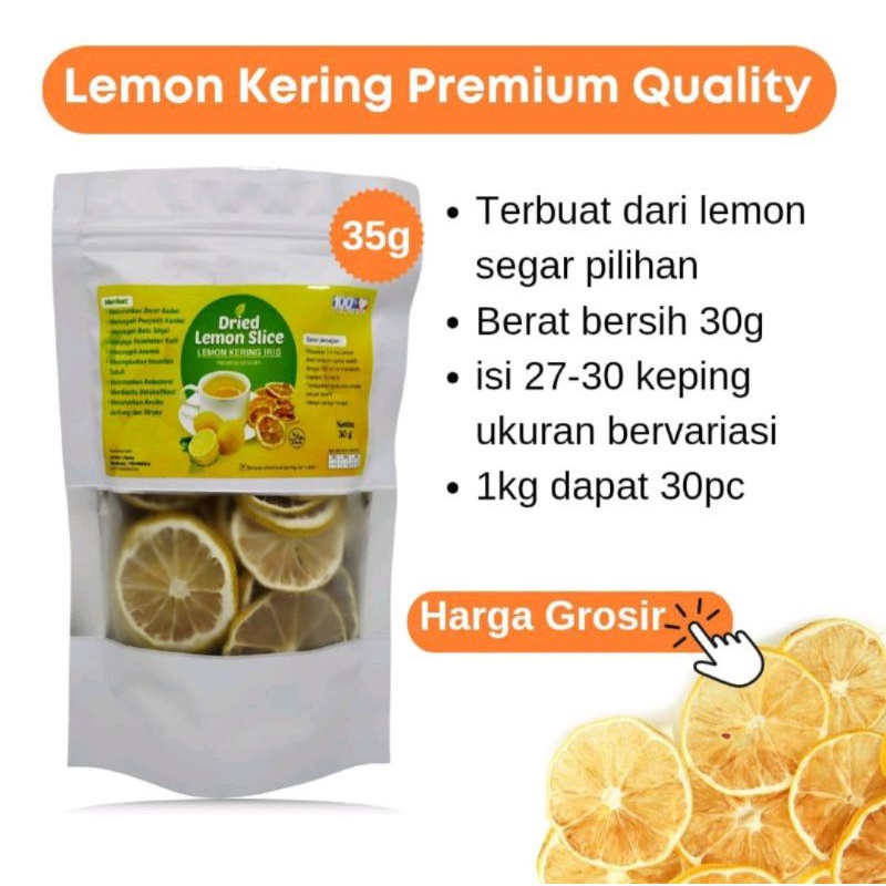 

Dried lemon slice untuk kesehatan dan kecantikan