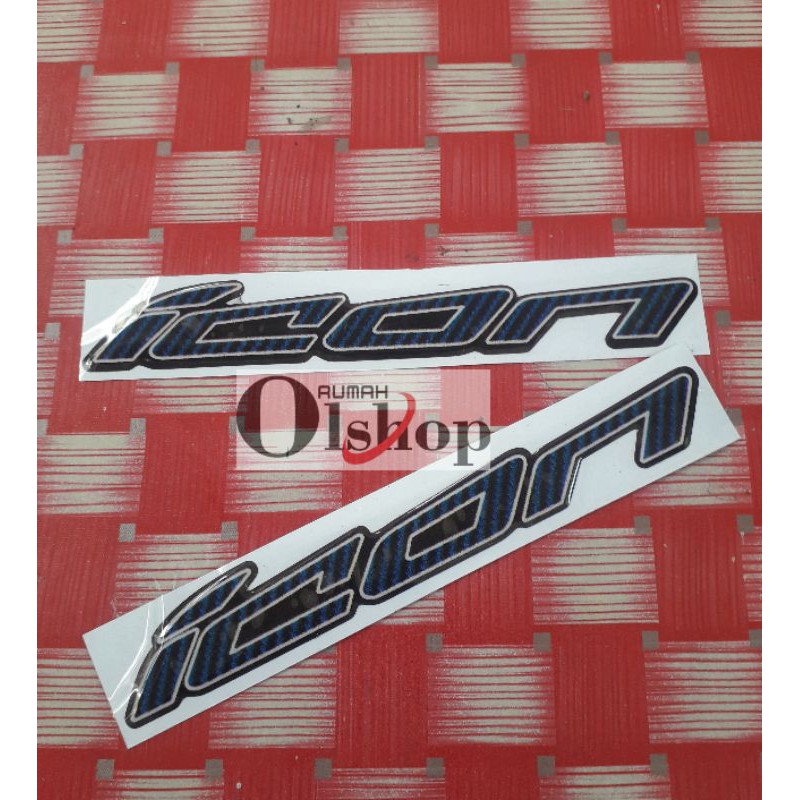 

sticker timbul motif icon baru warna hitam putih