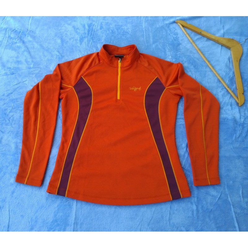 BAJU KAOS KETAT OLAH RAGA LENGAN PANJANG WANITA - T-SHIRT EXTREM CLIMB HIKING ROBERTO SPORT BEKAS