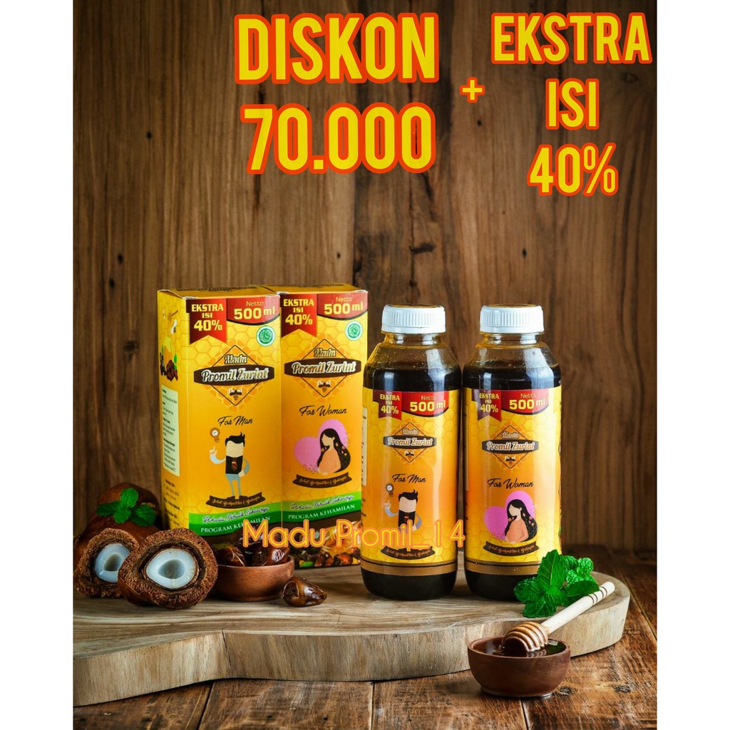 BARU Madu Zuriat Mafaza 500ml EKSTRA 40% Manjur Promil Suami Istri