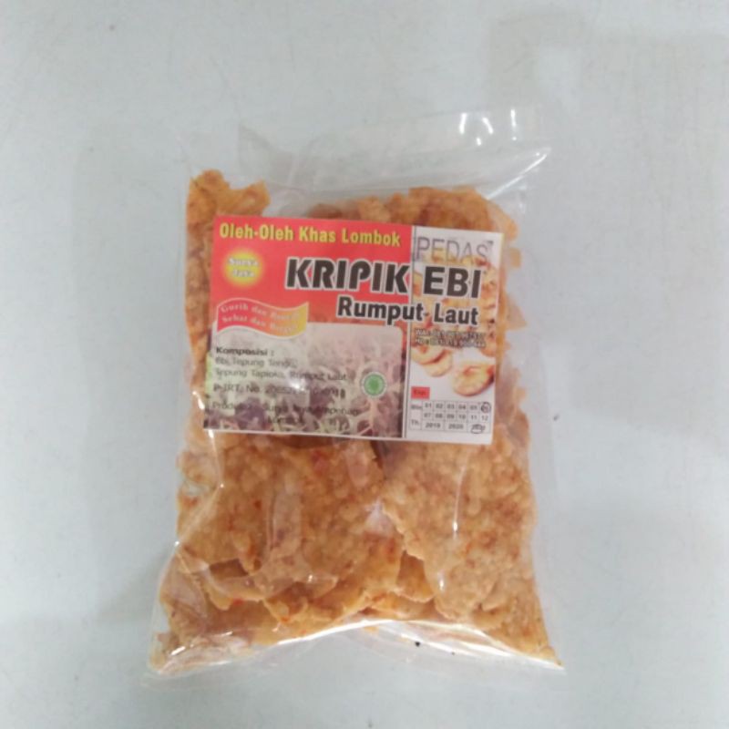 

KERIPIK EBI KHAS LOMBOK PEDAS ENAK