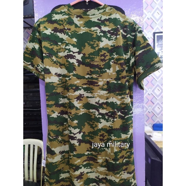 Kaos Dryfit Doreng Kostrad Kaos Loreng Kostrad TNI Original Lengan Pendek