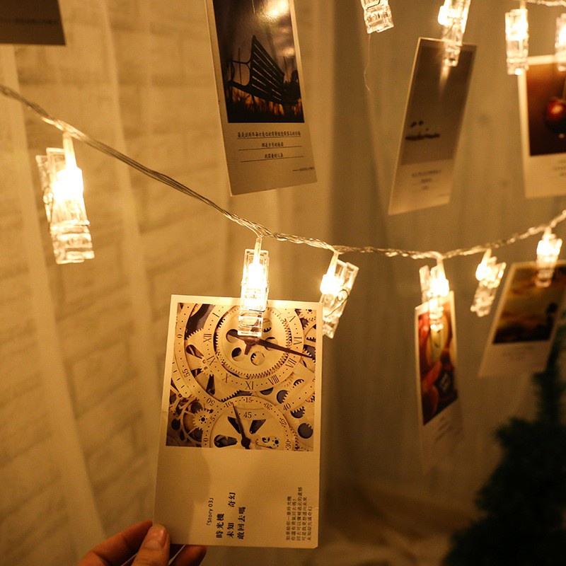 Jepit Tumblr Transparan Klip Foto Mini Lampu Tumbler Akrilik Clip Photo S1147