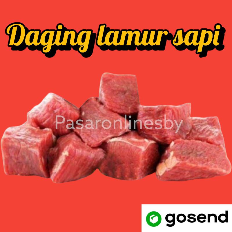 

PASAR GUBENG - Daging Sandung Lamur Segar Utk Rawonan / Soto / Sop / Semur