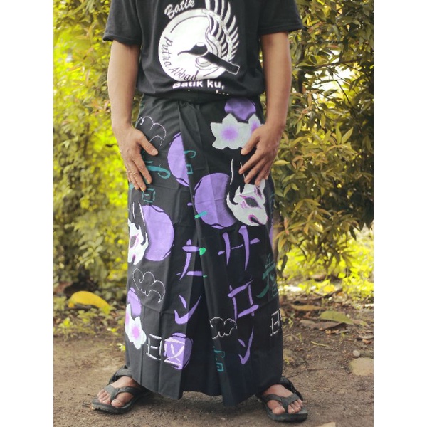 baju SARUNG BATIK LUKIS ANIME SHINOBI | SARUNG LUKIS MOTIF TERBARU | SARUNG BATIK PEKALONGAN | SARUNG RAI SOBAT GURUN bisa custom