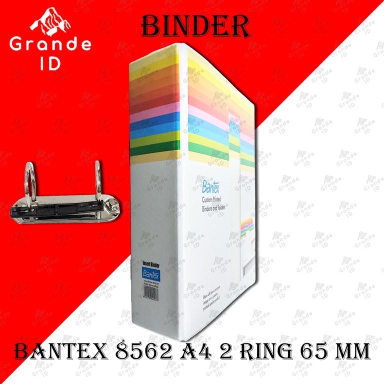 

BINDER BANTEX 8562 A4 2 RING 65 MM INSERT RING BINDER