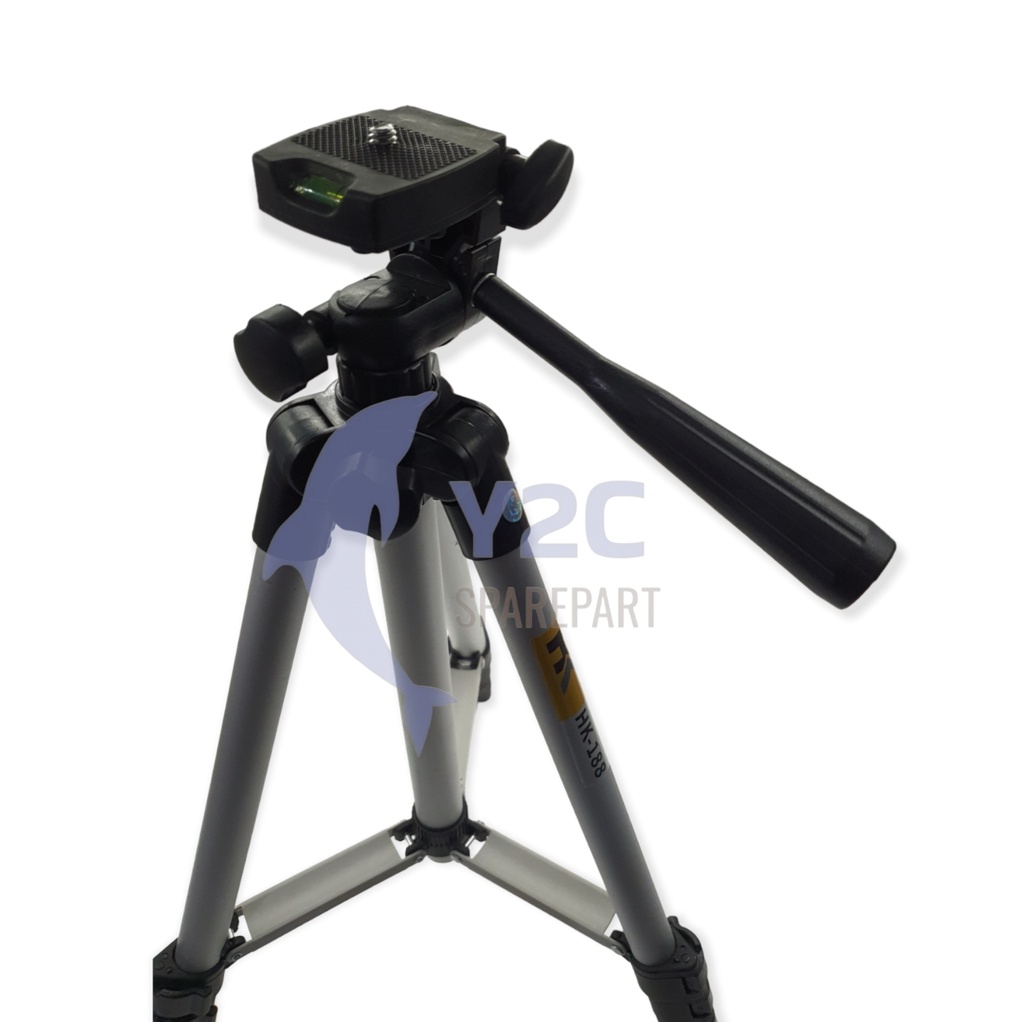 TRIPOD 1 METER HK-188 UNTUK HP DAN KAMERA BAHAN TEBAL UNIVERSAL