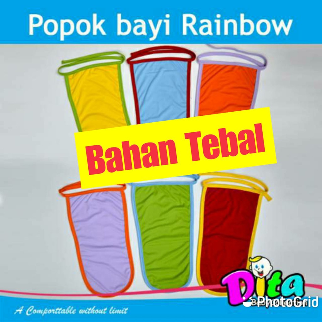 Popok bayi rainbow  popok bayi  polos  grosir popok bayi murah