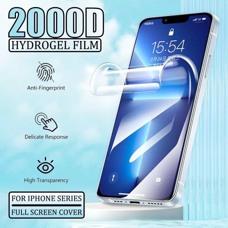 Hydrogel Anti Gores IPHONE 6 6G 6S 6+ 6S+ 7 7+ 8 8+ PLUS SE 2 2020 X XS MAX XR 11 12 13 14 MINI PLUS PRO MAX Clear Full Cover Screen Protector