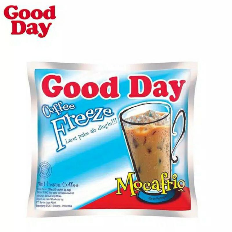 

Good day Freeze Mocafrio renceng (30gr x 10 sachet)