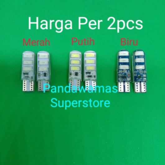 Unik Lampu Sen Sein Senja Kota Rem Motor Mobil Type Colok Tancap Socket T10 LED Variasi Model Jelly 