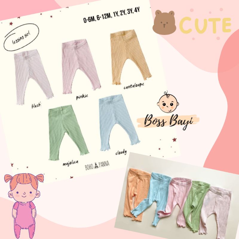 BOHOPANNA - Legging Girl / Legging Bayi Anak Buka Kaki