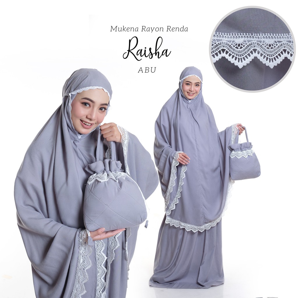 MUKENA RAYON POLOS RENDA RAISHA Shopee Indonesia MUKENA RAYON POLOS RENDA RAISHA Shopee Indonesia