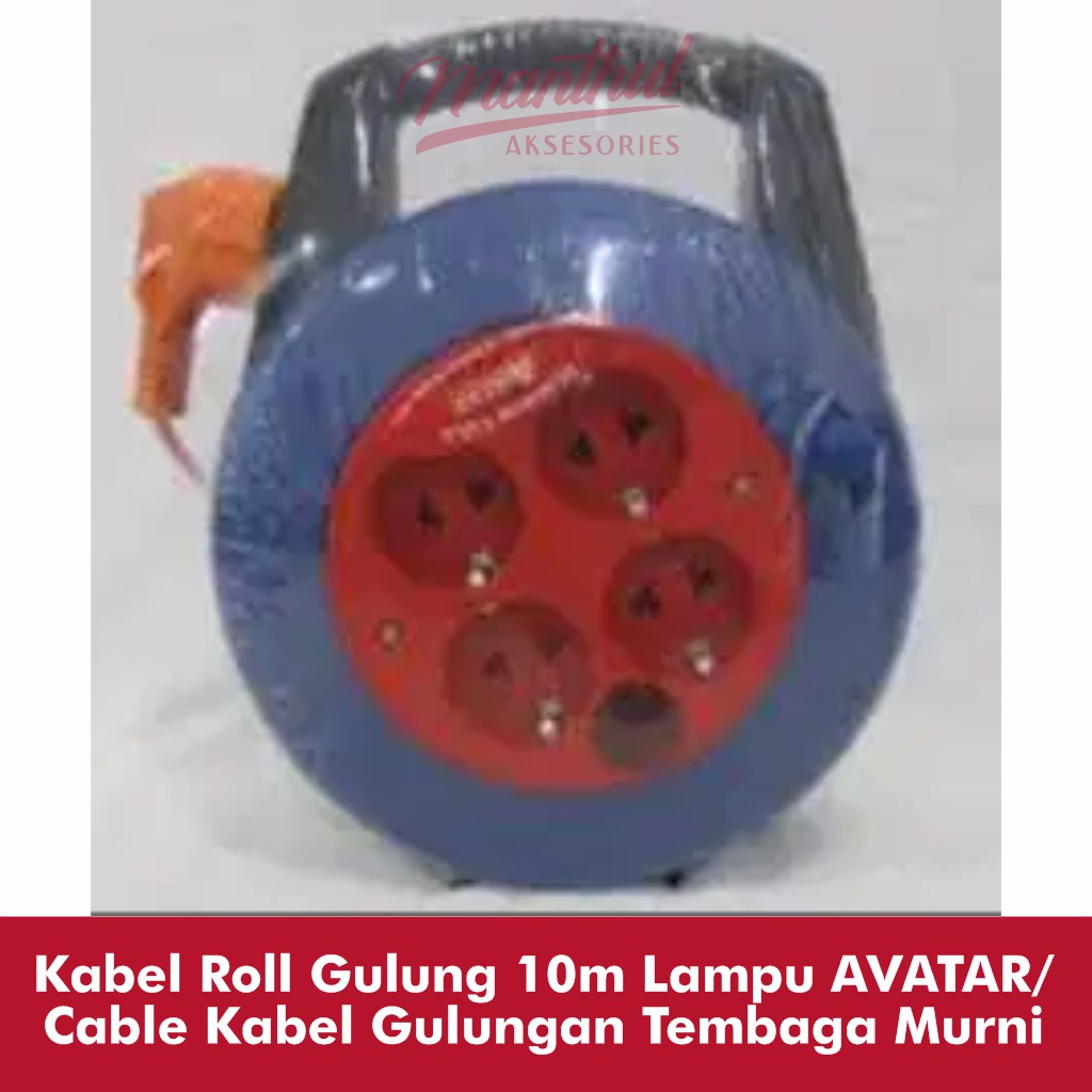 Kabel Roll Gulung 10m Lampu /Cable Kabel Gulungan Tembaga Murni