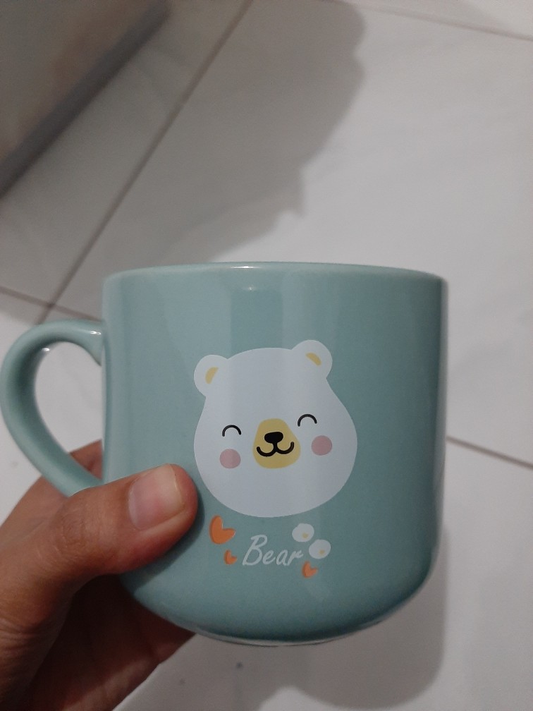 Miniso Cangkir Keramik Mug Gelas Lucu Gelas Ceramic Minum Susu Kopi Tumblr Dapur Rumah Kantor 330ml