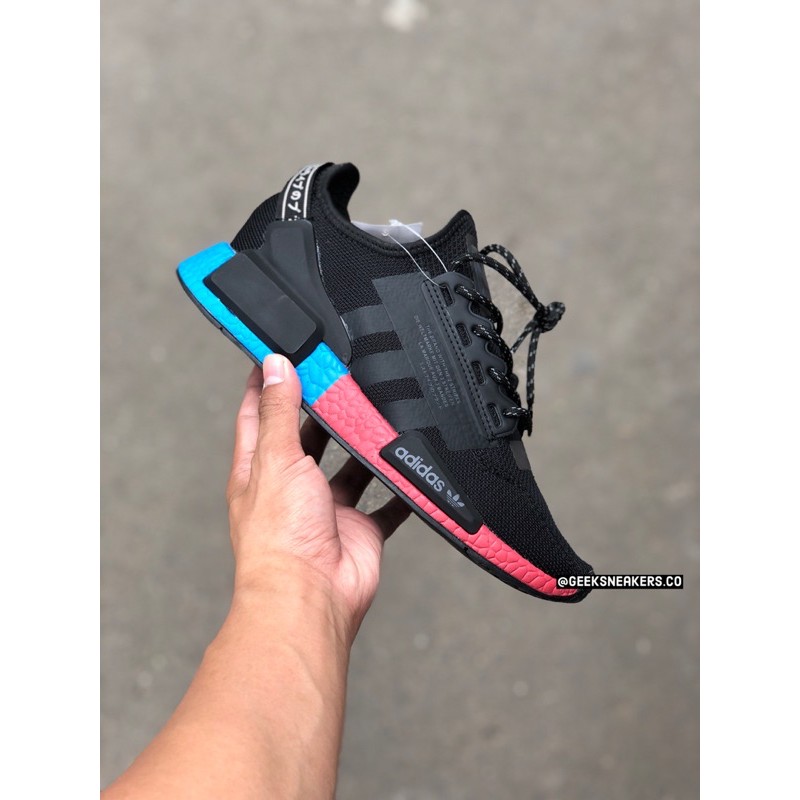 adidas nmds blue and red