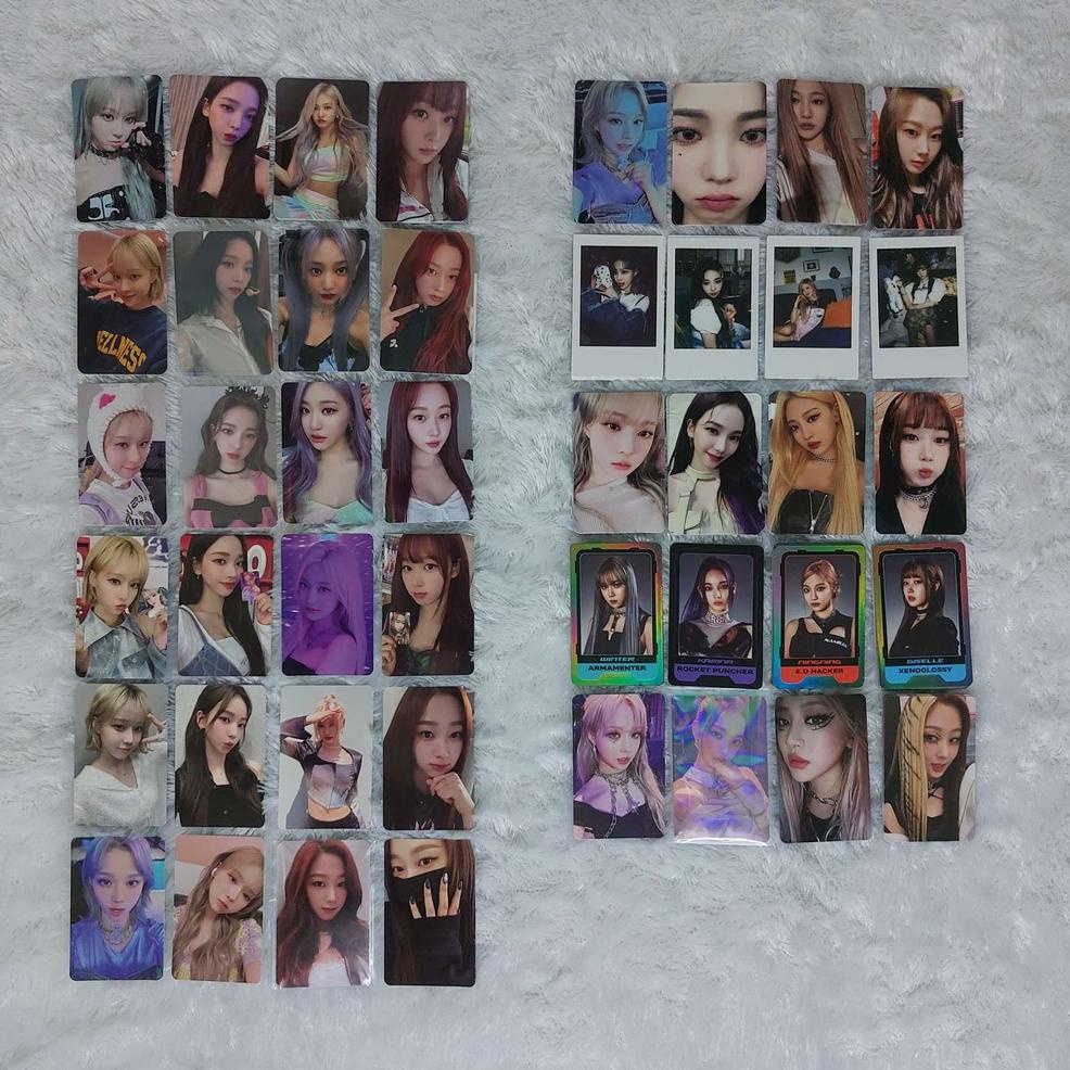 Aespa Girls Album PC Photocard Polaroid Character Photo Card Karina Winter Giselle Ning Ning POB Ben