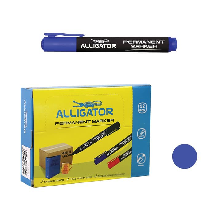 

Alligator Permanent Marker Blue Ink 12