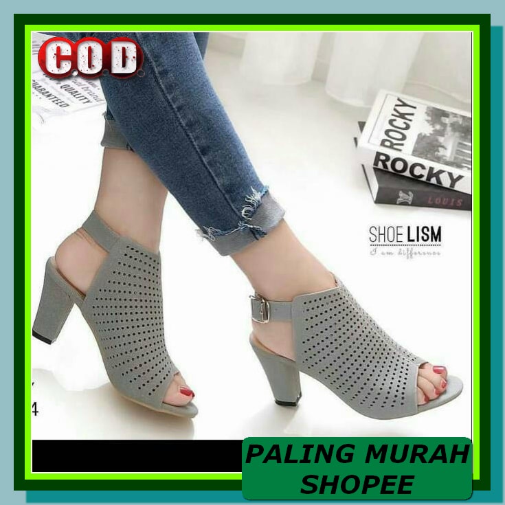 Sepatu Hak Wanita Cewek Sepatu Kondangan Pesta High Heels Hils Ha DU419 Hak Tahu Laser Hn 04