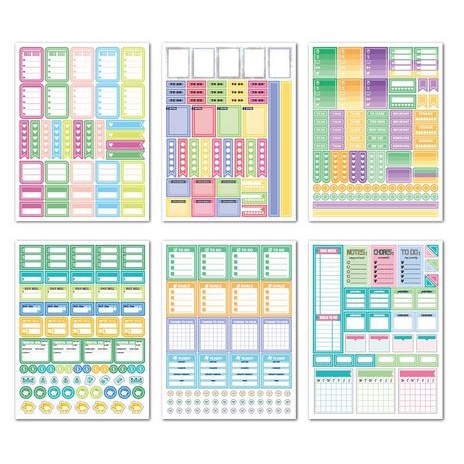 Planner Stickers - Bullet Journal Sheets BJS-02 (12sheets=730pcs)