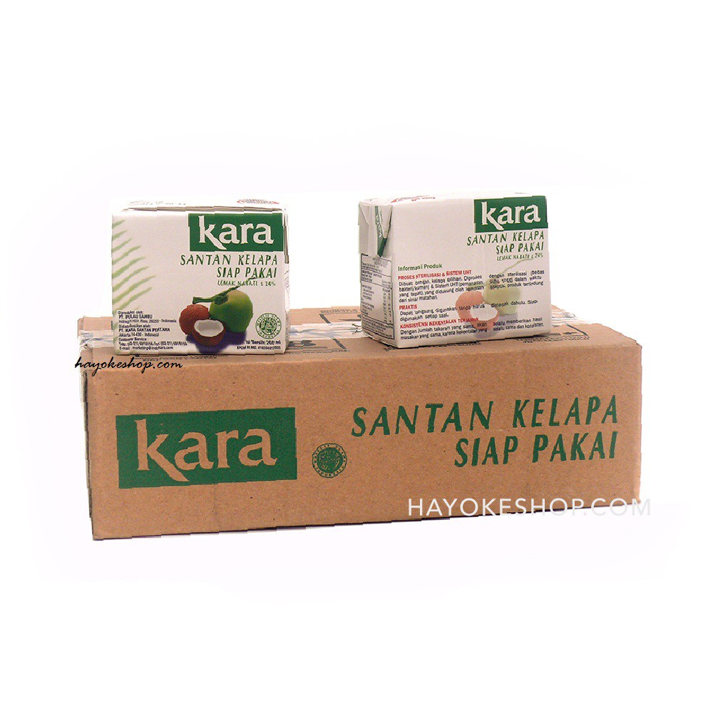 

KARA SANTAN KELAPA 200ML X 10PACK PER KARTON