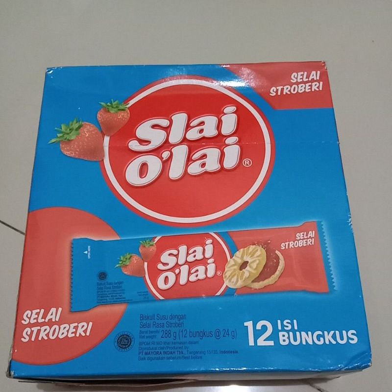 

slai o'lai rasa stroberi isi 12 bungkus