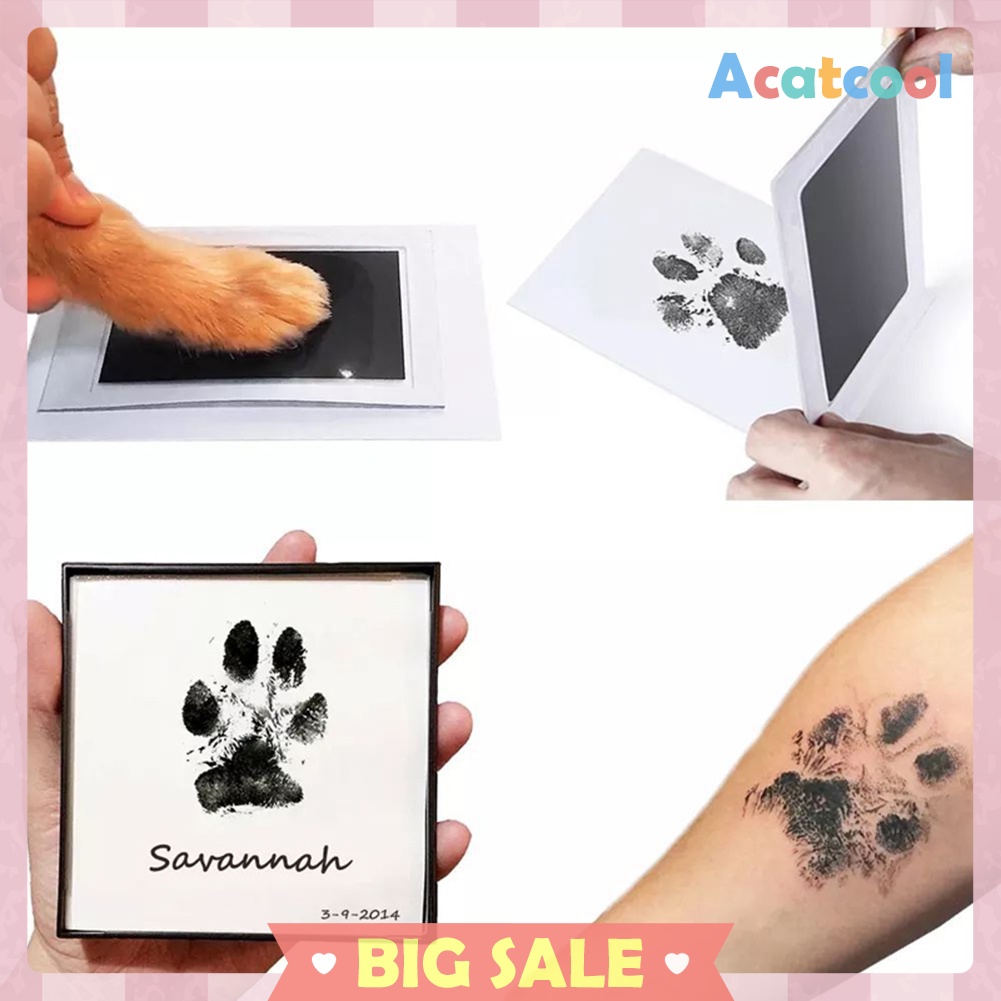 Disposable Baby Hand Print Mud Child Souvenirs Photo Frame Imprint Ink Pad