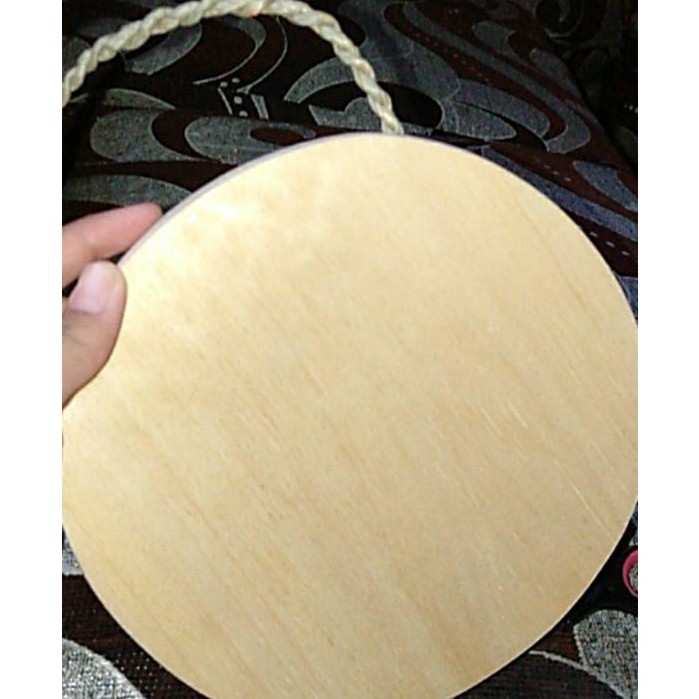 Talenan Kayu / Talenan Tali / Talenan Gantung / Wooden Cutting Board Bulat