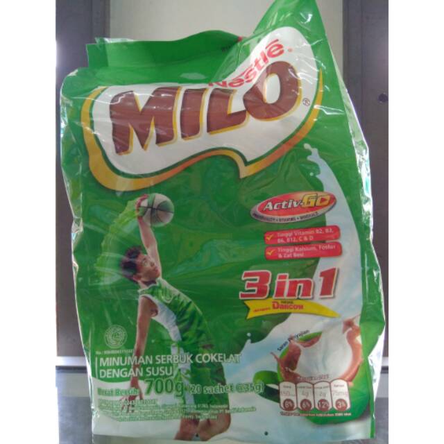 

Milo 3in1 sachet