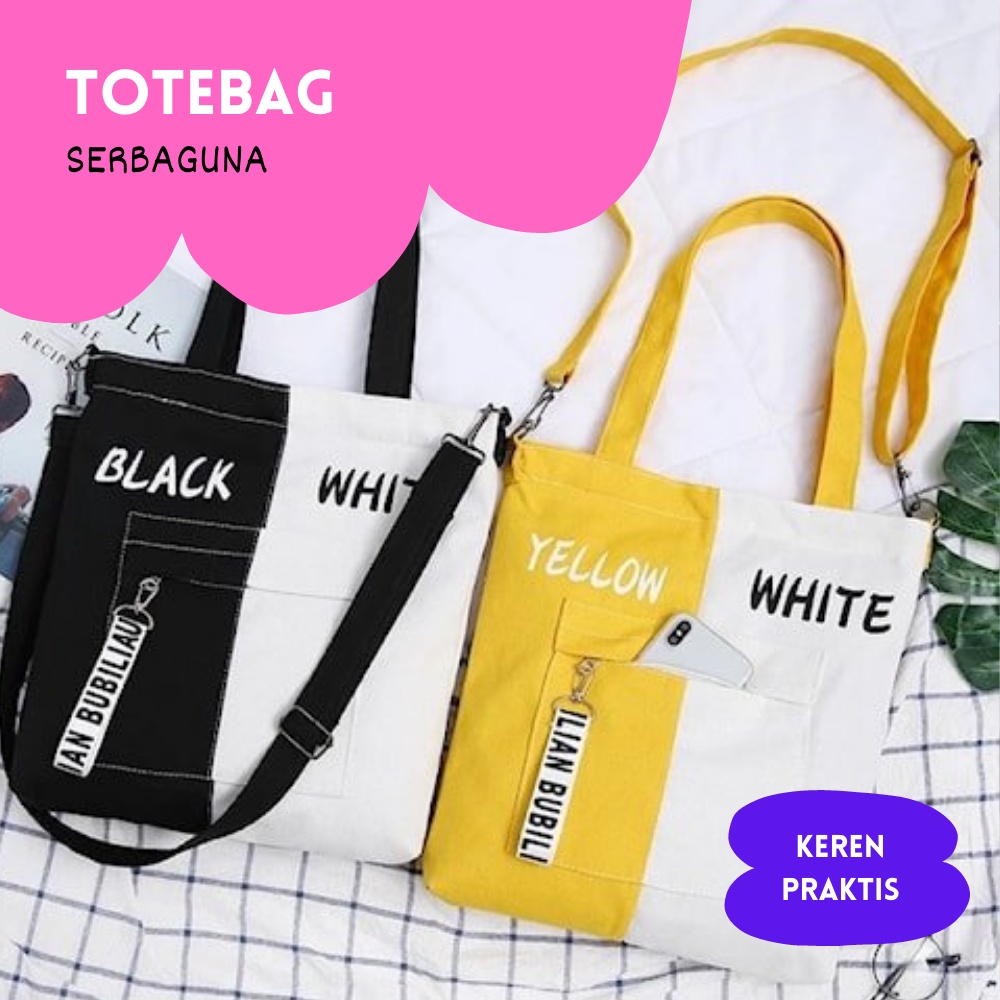 Tas Sling Bag Tas Kanvas Selempang Selempang Samping Wanita Totebag Totebage Tote Bag Remaja Anak An