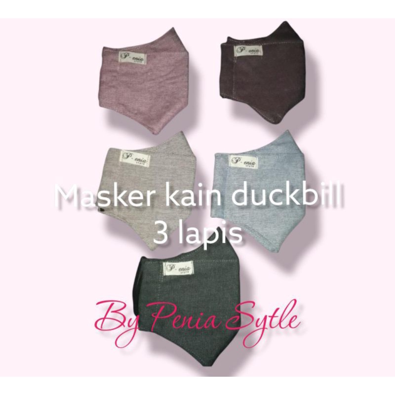 masker kain duckbill bisa dicuci