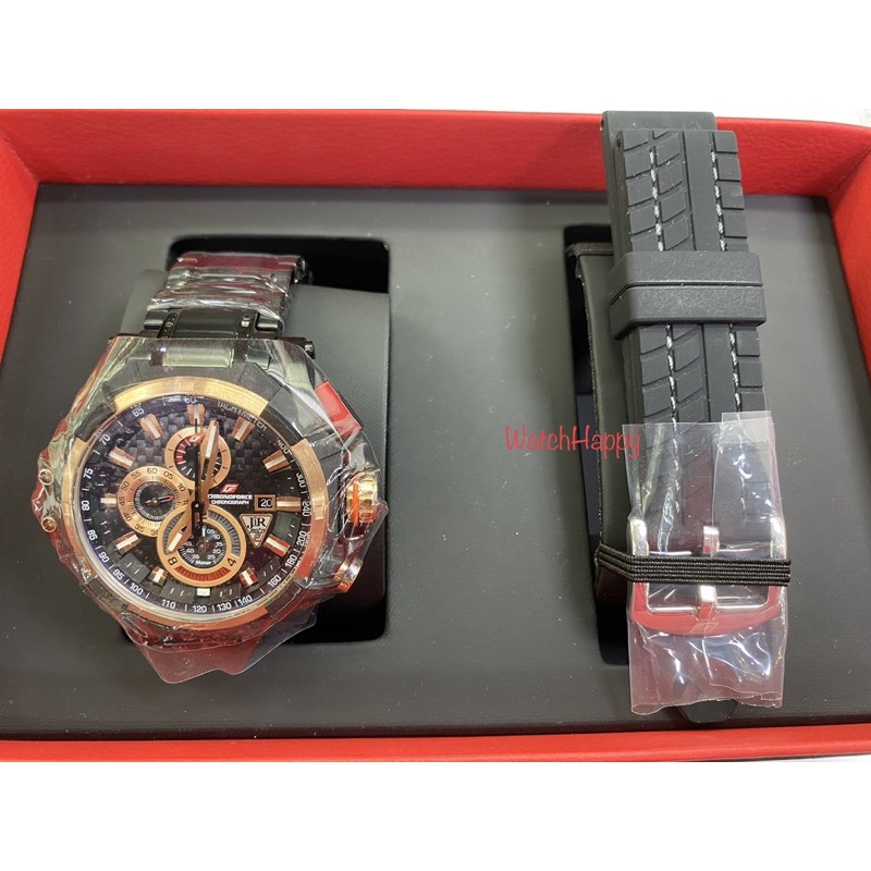 WatchHappy Chronoforce 5209 5209G 5209G-7 Men Watch Crono Black RoseGold Stainless Original warranty