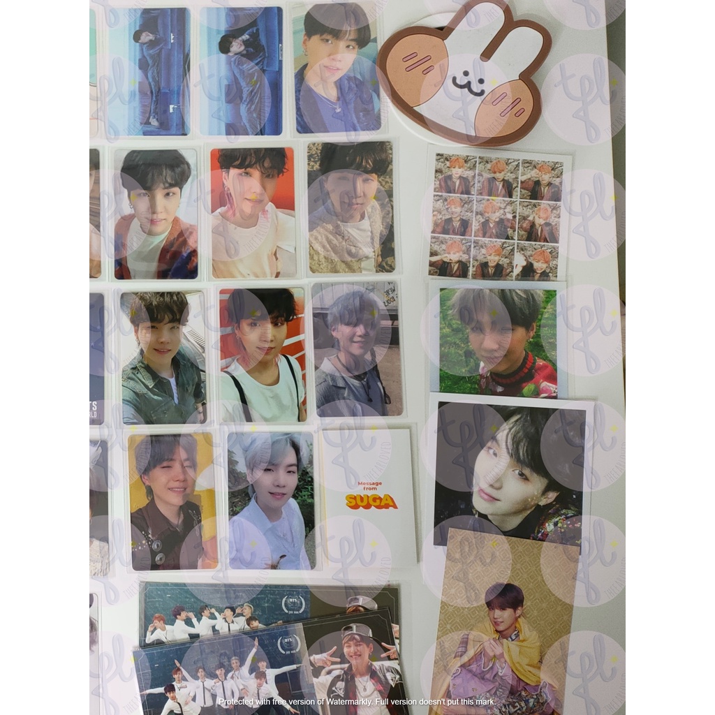 PC Photocard Yoongi SUGA BTS Wings Persona POB BE Essential Butter Lucky Draw