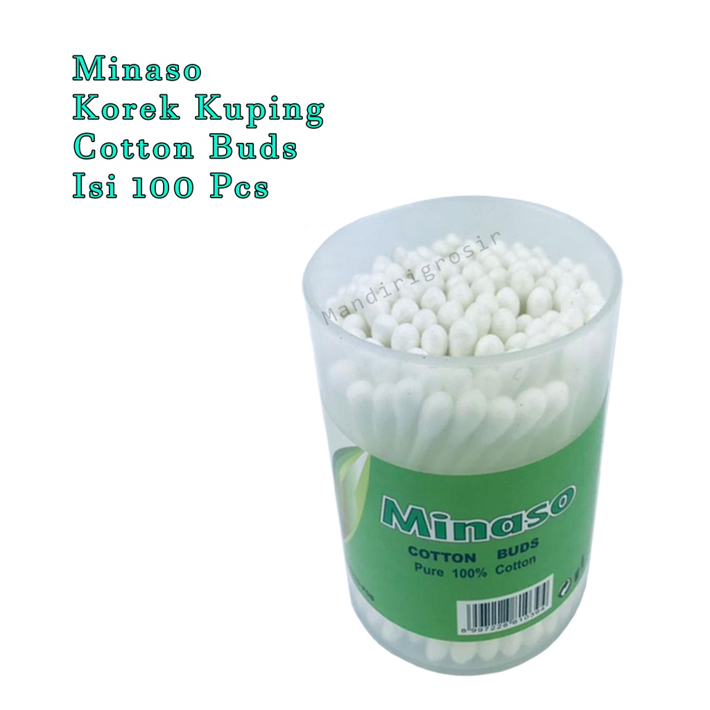 Korek Kuping*Minaso*Cotton buds *Perawatan  Telinga *isi 100 stick