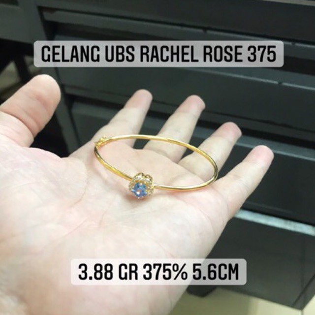 Gelang ubs rachel rose kadar 375 emas asli bangle