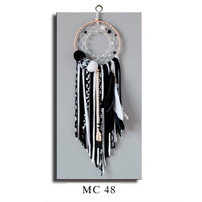 Hiasan Dinding Pajangan Ruang Tamu Dekorasi Kamar Tidur  Walldecor Macrame Poster Kayu Tema Etnik-MC 48