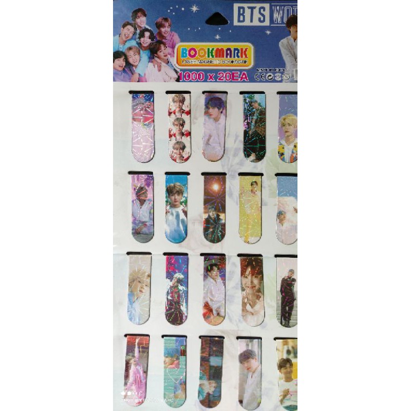 

Pembatas buku Bts/pembatas magnet/bt21