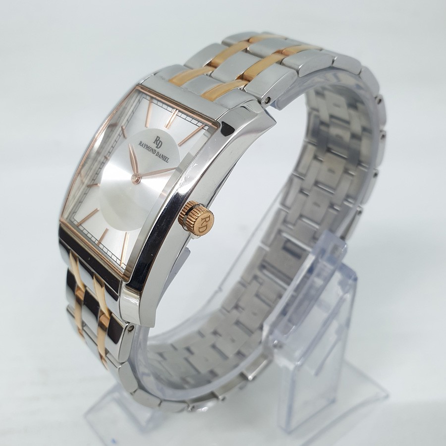 Raymond Daniel RD212 Silver Rosegold ,Jam Tangan Unisex,Original