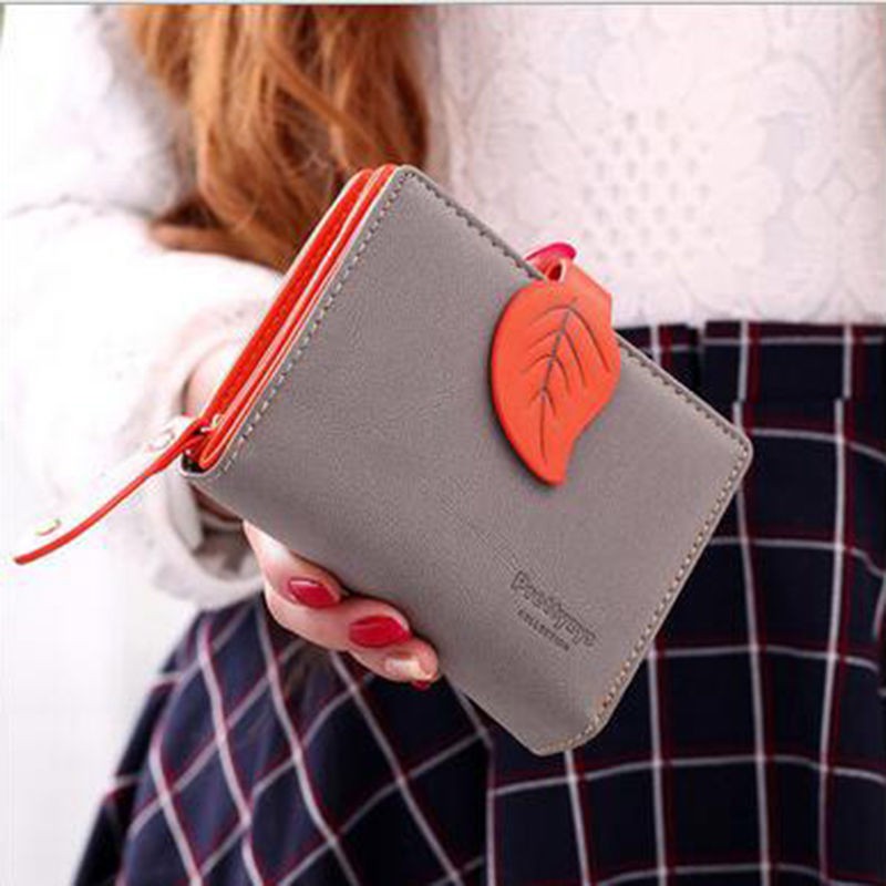 Daun Mini Wallet Dompet Lipat Enpelt Leaf Violet Hill NR