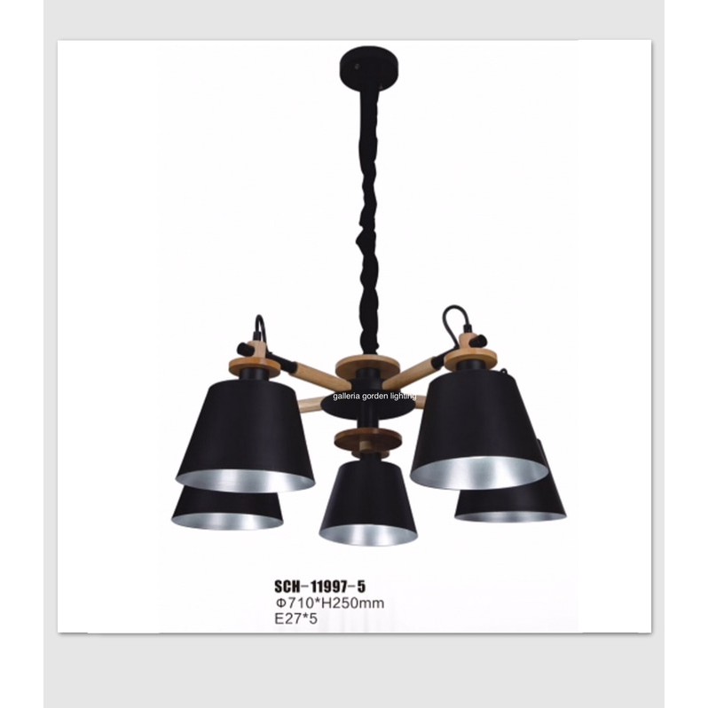 Lampu gantung vintage dekorasi ruang keluarga 11997-5