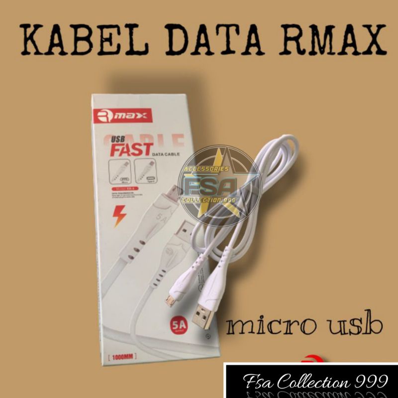 KABEL DATA MICRO USB DAN TYPE C FAST SPEED CHARGING 5A PANJANG 100cm (R-MAX 5A)