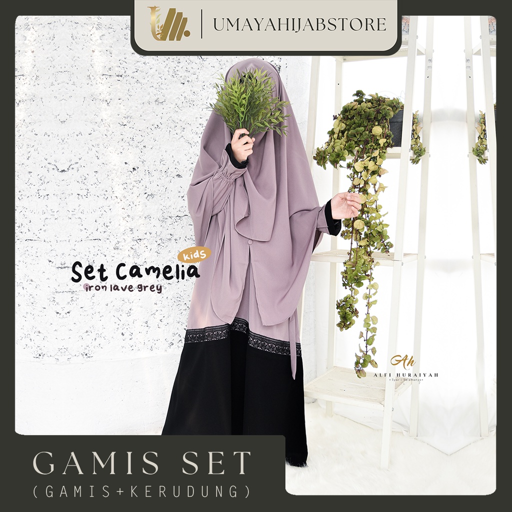 UMY - CAMELIA GAMIS ANAK SET KERUDUNG by ALFI HURAIYAH