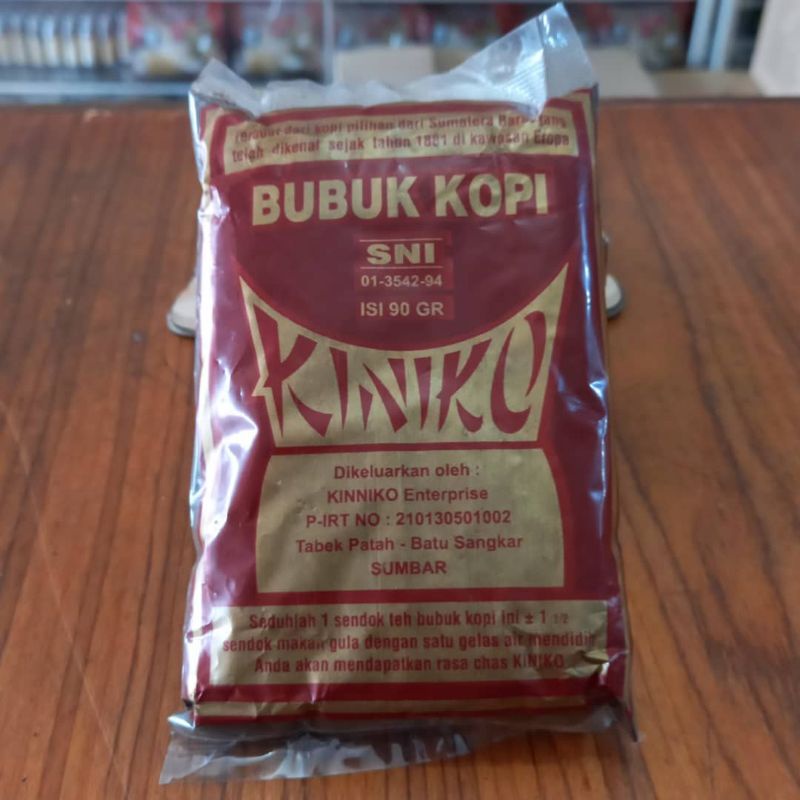 Bubuk Kopi Robusta KINIKO KINNIKO Tabek Patah Batu Sangkar 90 Gram