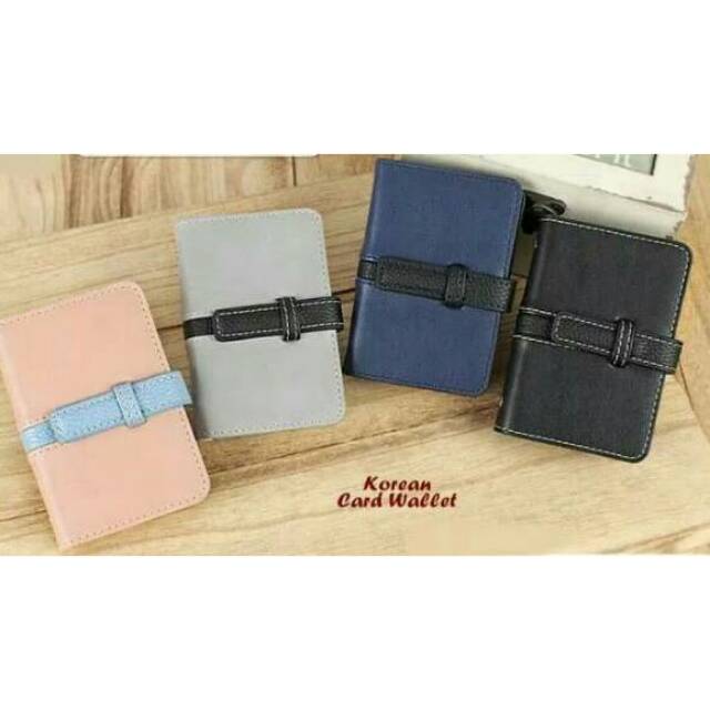 Hf229 Korean card wallet dompet mini tempat kartu nama atm 