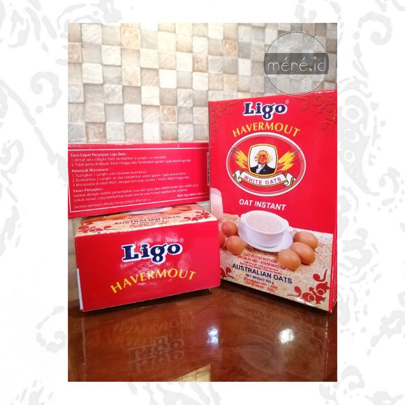 

Ligo Havermout Australian White Oats / Oat Instant Merah 500gr Oatmeal Sereal Gandum Sarapan Sehat Breakfast
