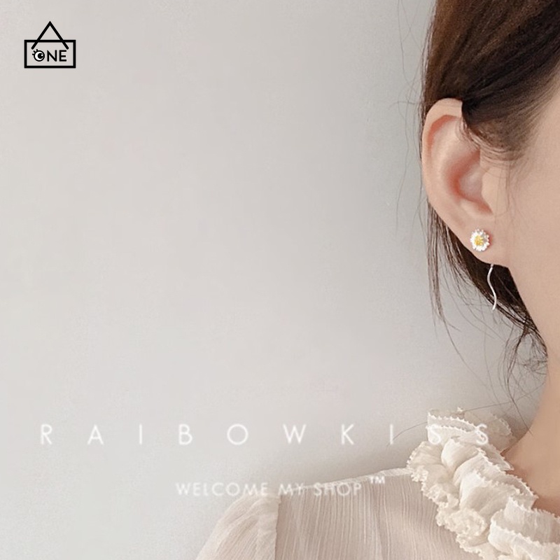 COD❤Anting Wanita Daisy Dandelion Baru Anting Pejantan Panjang Rumbai Fashion Sederhana Perhiasan