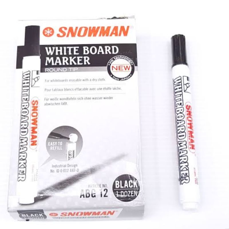 

Spidol whiteboard hitam snowman