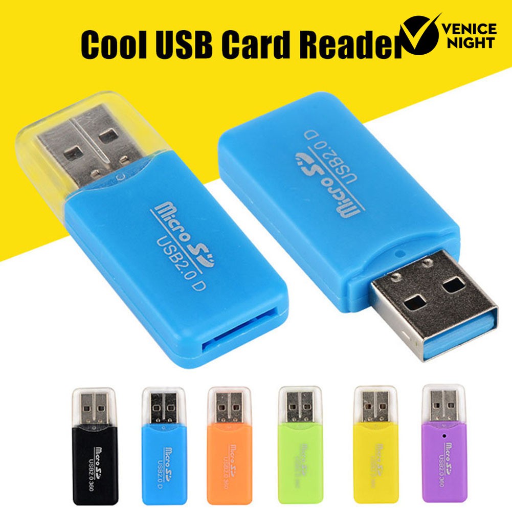 (Veni) Card Reader Tf Micro Usb 2.0 Untuk Laptop