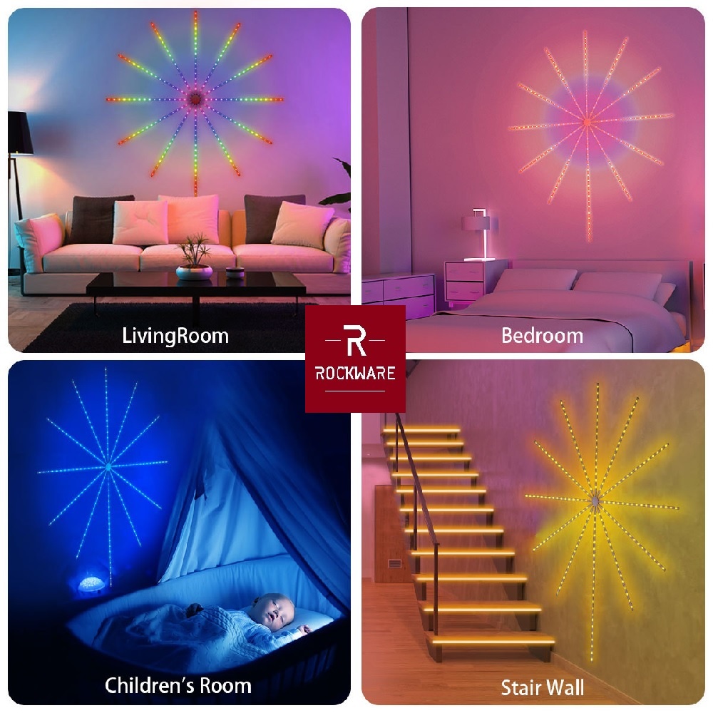 AKN88 - ROCKWARE Firework LED Magic Color Lamp - Lampu LED Model Kembang Api