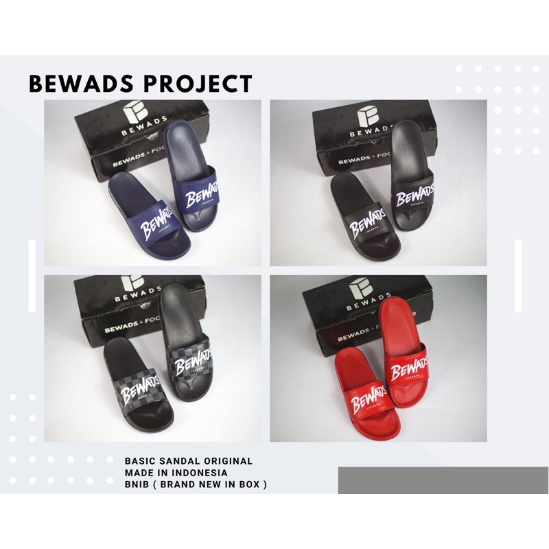 BEWADS BASIC SANDAL ORIGINAL BNIB SANDAL PRIA / SANDAL SLOP PRIA / FLIP FLOP / SANDAL PRIA